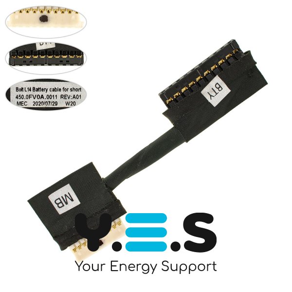 Шлейф підключення акумулятора для Dell 3500/3400/5584, 450.0FV0A.0011 0T27F6