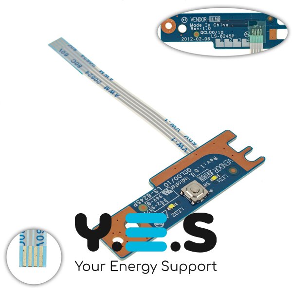 Плата кнопки увімкнення ноутбука Dell 5520 5525 7520 3560, LS-8245P