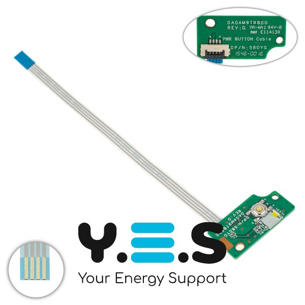 Плата кнопки живлення для ноутбука Dell 7557 7559 5577 5576 5776 P57F2 (DA0AM9TB8D0, 0GRN8)