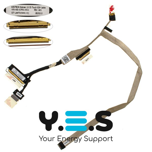 Шлейф матриці ноутбука Dell 7570 7580 P70F, 30pin (450.0cm01.0011, 0fr0xk)