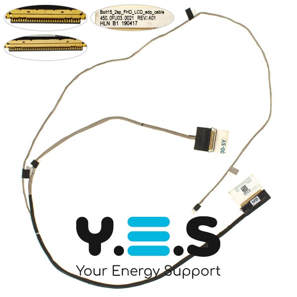 Шлейф матриці для ноутбука Dell Inspiron 15 5584, 30-pin FHD (450.0FU03.0011, 0MW22N)