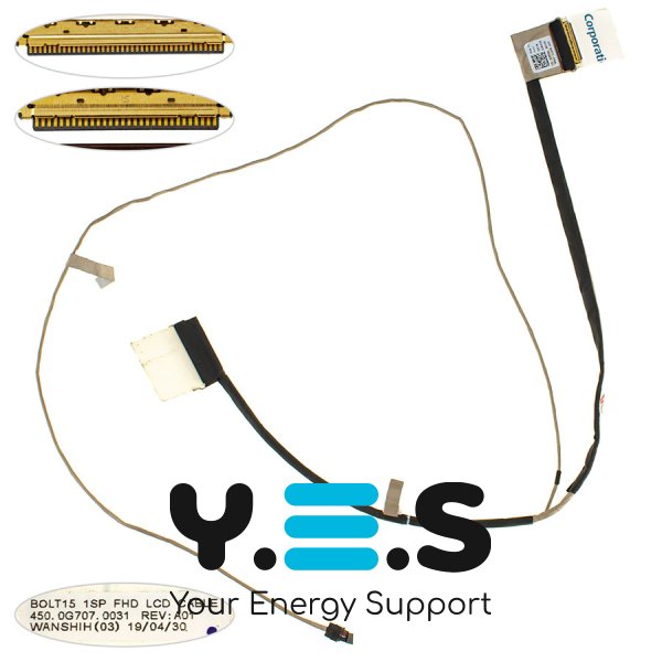 Шлейф матриці для ноутбука Dell Inspiron 15 5584 30 FHD (450.0g707.0031, 0jmyvg)