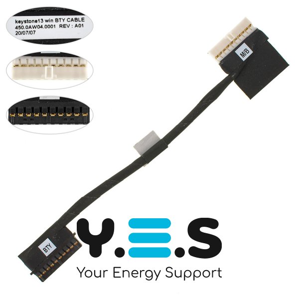 Шлейф підключення акумулятора для Dell Latitude 13 3380 E3380, 0WN8VH 450.0aw04.0001