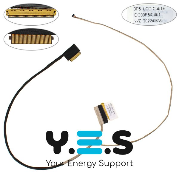 Шлейф матриці для ноутбука HP 15-dy 15s-fq 15-ef 15s-eq tpn-q230, 40pin (Dd00p5lc001)