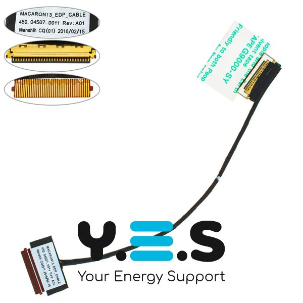 Шлейф матриці ноутбука HP 13-S, 13-S120NR, X360 для LED екрана (450.04507.0001)