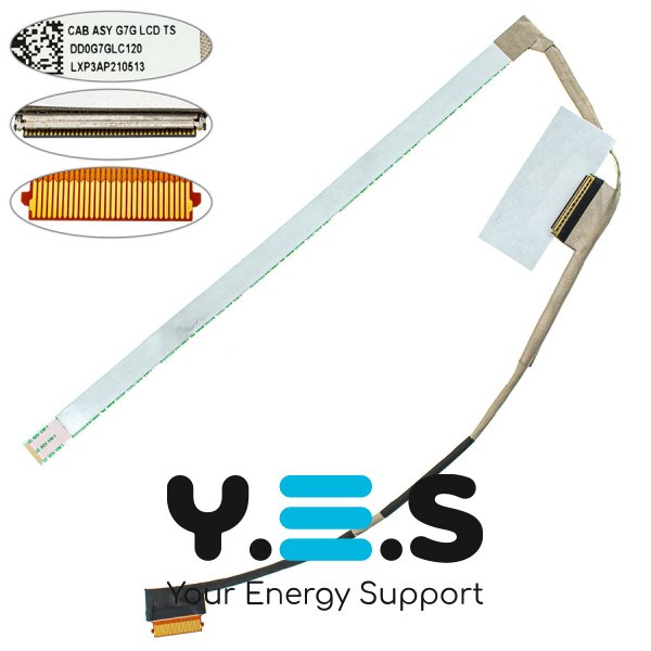 Шлейф дисплея ноутбука HP 14DV/TPN-Q244, 40pin LED, DD0G7GLC120