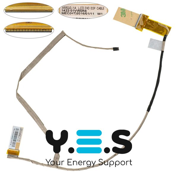 Шлейф матриці Asus X550JD-1A/FX50, 30pin/40pin, LED (1422-01VW0AS)