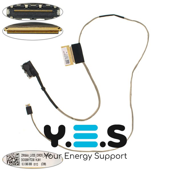 Шлейф матриці для ноутбука Toshiba E55, E55T, E45, LED (DC02001TC00)