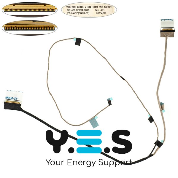 Шлейф матриці Dell Latitude 3500 (P86F), 30pin LED, 450.0FW0A.0011