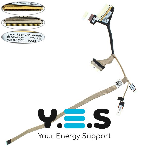 Шлейф матриці Dell Inspiron 15 7573, UHD 40pin LED (450.0Cl06.0001)