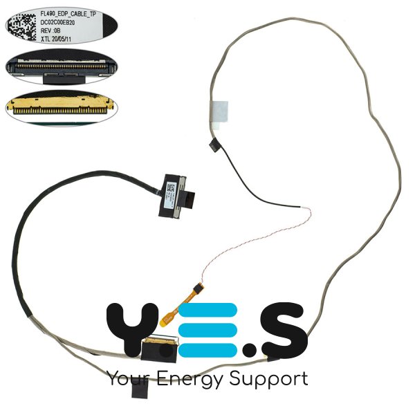 Шлейф матриці Lenovo ThinkPad FL490, L490 — 40pin LED, DC02C00EB20
