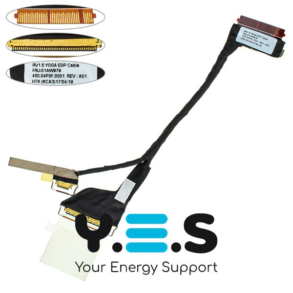 Шлейф матриці для ноутбука Lenovo ThinkPad Yoga X1 4th 2016 LED, 450.04P0F.0001
