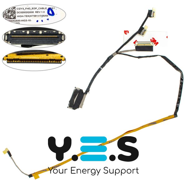 Шлейф LED-матриці для ноутбука Lenovo Yoga 720-13IKB, 720-13 (DC02002QS00)