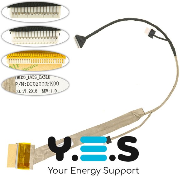 Б/У шлейф матриці для ноутбука Lenovo C46X/G400/1400/G410, CCFL (DC02000FK00)