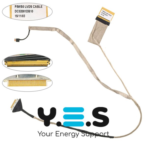 Б/В шлейф матриці LED для ноутбуків ACER AS:5750/5755, GW:NV55/NV57, PB:TS11/TS44, з роз’ємом камери DC020017K10