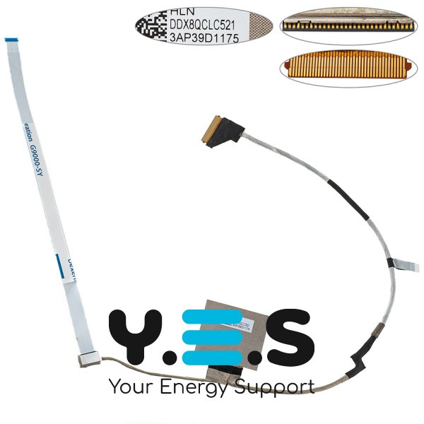 Шлейф матриці для ноутбука HP 450 G8, 455 G8 30-pin 16 (DDX8QCLC521)