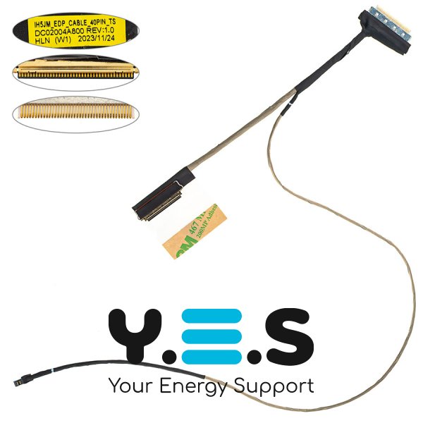 Шлейф матриці для ноутбука Acer A315-24P, 40pin 0.5мм (DC02004A800)