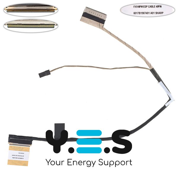 Шлейф матриці для ноутбука Asus FX516PM, PR TUF516, 40pin 0.4mm (6017B1567401)