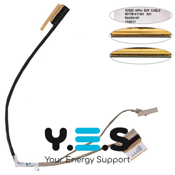 Шлейф матриці для ноутбука Asus GX502, GA502, 40 pin 0.5 (6017B1411301)
