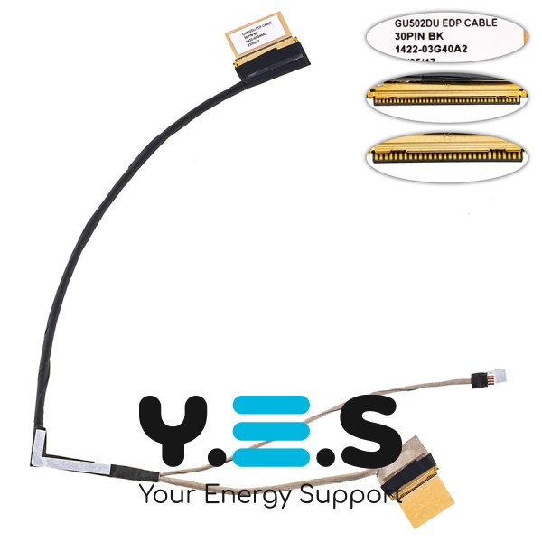 Шлейф матриці для ноутбука Asus GU502DU, GU502LU, GU502LW 30pin 0.5мм (1422-03G40A2)