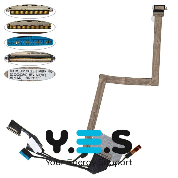 Шлейф матриці для ноутбука DELL 7320, 7320S, E7320S 30pin 0.4 FHD (DC02C00QS00)