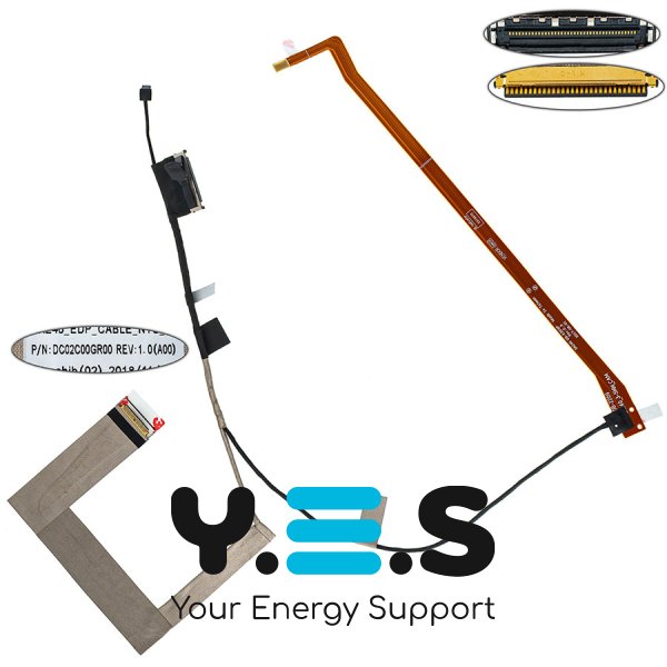 Шлейф матриці для ноутбука Dell 7490, E7490 30 pin 0.5 IR (DC02C00GR00)