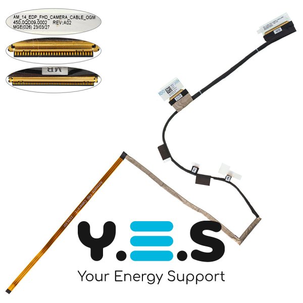 Шлейф матриці для ноутбука Dell 7420, 7425, 30pin 0.5мм (450.0qd09.0002)