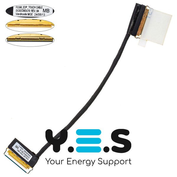 Шлейф матриці для ноутбука Lenovo X13, X390 4K 40pin 0.4мм (DC02C00DU10)