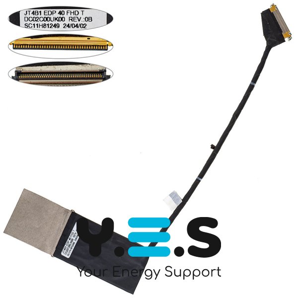 Шлейф матриці ноутбука Lenovo T14s Gen 3, 40pin 0.5мм (DC02C00UK00)