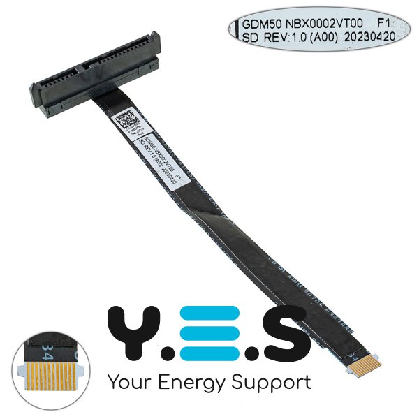 Шлейф HDD для ноутбука Dell Inspiron 3510, 3511, 3515, NBX0002VT00