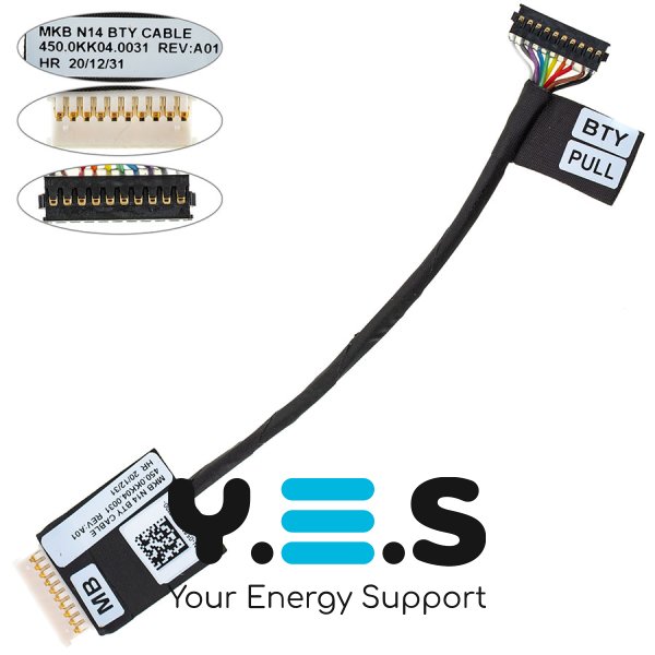 Шлейф підключення акумулятора для Dell 5501, 5502, 5505, 5401 450.0KK04.0031