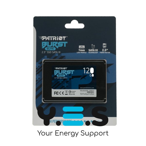 SSD Patriot Burst Elite 120GB 2.5" SATA III 6Gb/s 3D QLC (PBE120GS25SSDR) 320/450 МБ/с