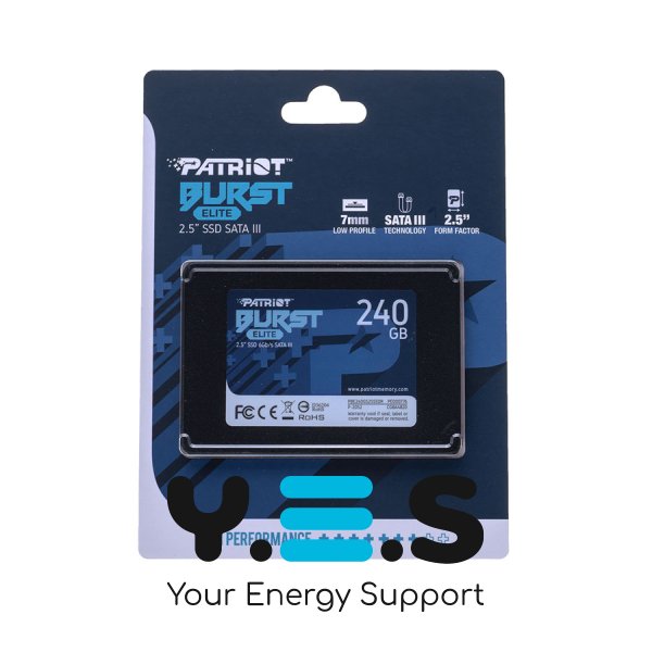 SSD Patriot Burst Elite 240GB 2.5" SATA III 6Gb/s 3D QLC (PBE240GS25SSDR) 320/450MB/s