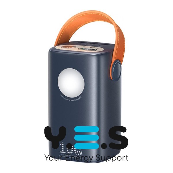 Повербанк Remax RPP-100 60000 мА·год, 100W швидка зарядка, LED ліхтарик, синій