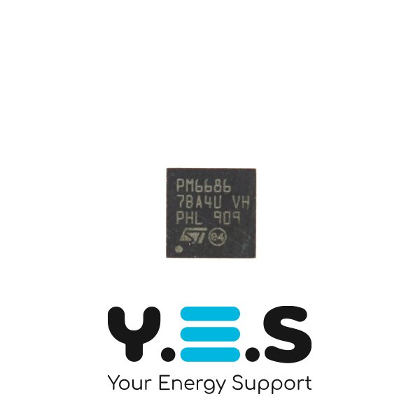 Мікросхема живлення STMicroelectronics PM6686, корпус QFN-32, для ноутбука