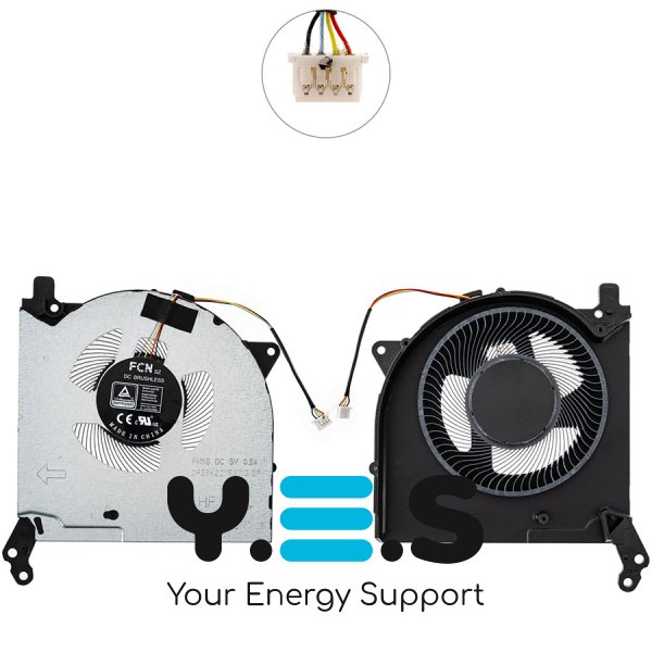 Вентилятор для ноутбука Lenovo Legion 5 15ITH6/17ITH6, 5V, GPU, довгий кабель Original