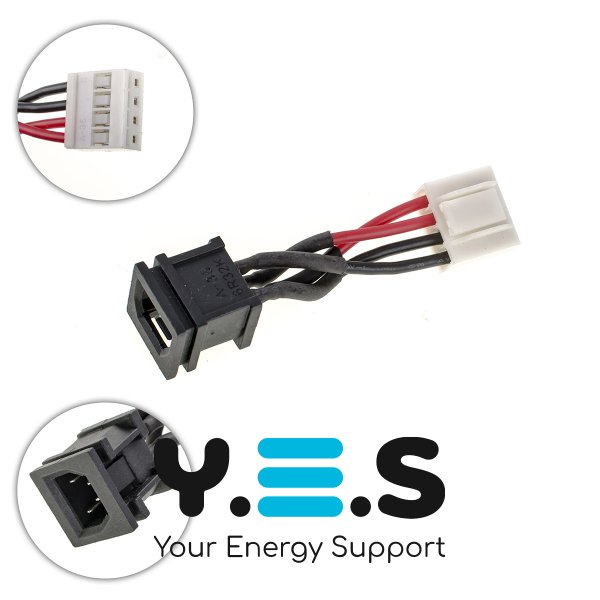 Роз’єм живлення PJ203 Toshiba Satellite A20, A25, P100, P105 з кабелем, 4 pin