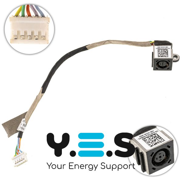 Розʼєм живлення PJ566 для DELL L2100 з кабелем