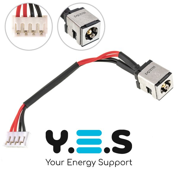 Роз’єм живлення PJ565 для ASUS K40 з кабелем