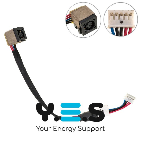 Роз’єм живлення PJ533 для Dell E5530 з кабелем