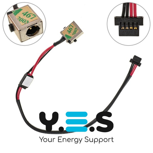 Розʼєм живлення PJ523 для Acer D150 з кабелем