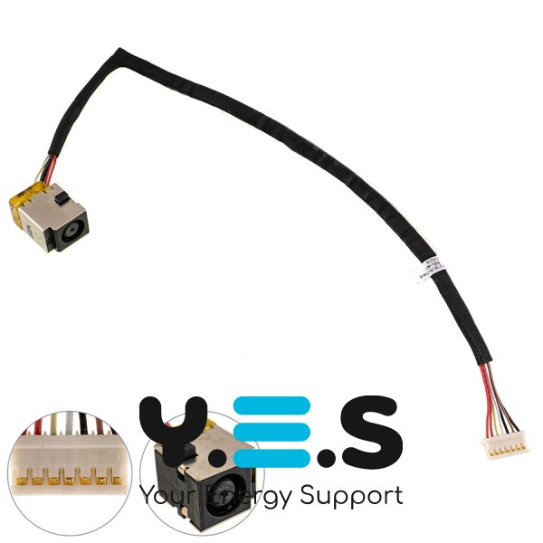 Розʼєм живлення PJ223 для HP з кабелем, 7 pin