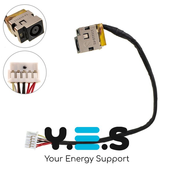 Роз’єм живлення PJ587 з кабелем 10 pin для HP G6-1000, G7-1000