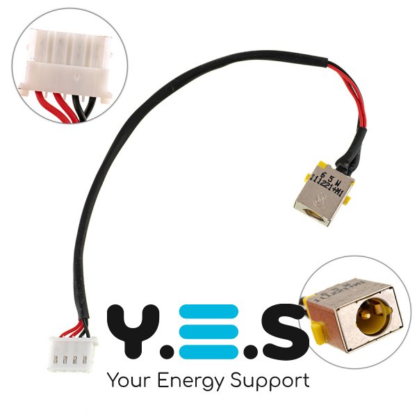 Розʼєм живлення PJ595 для Acer Aspire M5, V5, V7 з кабелем