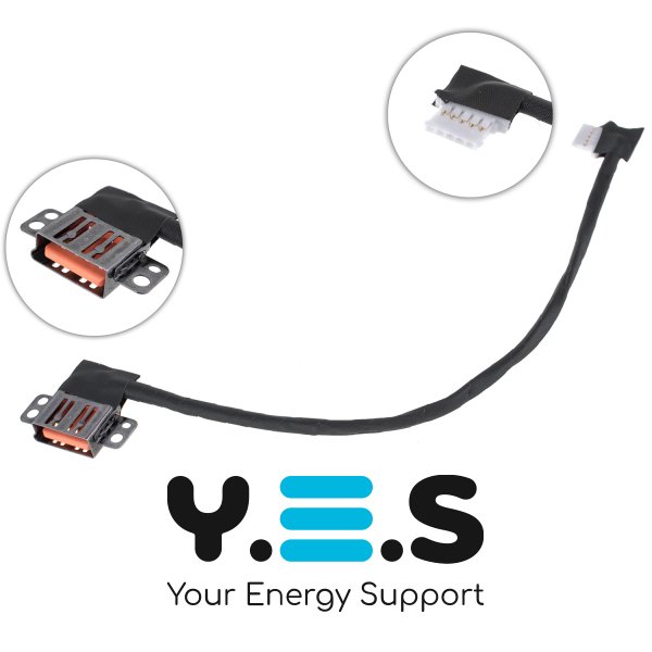 Розʼєм живлення PJ663 для Lenovo Yoga 900S-12ISK, з кабелем