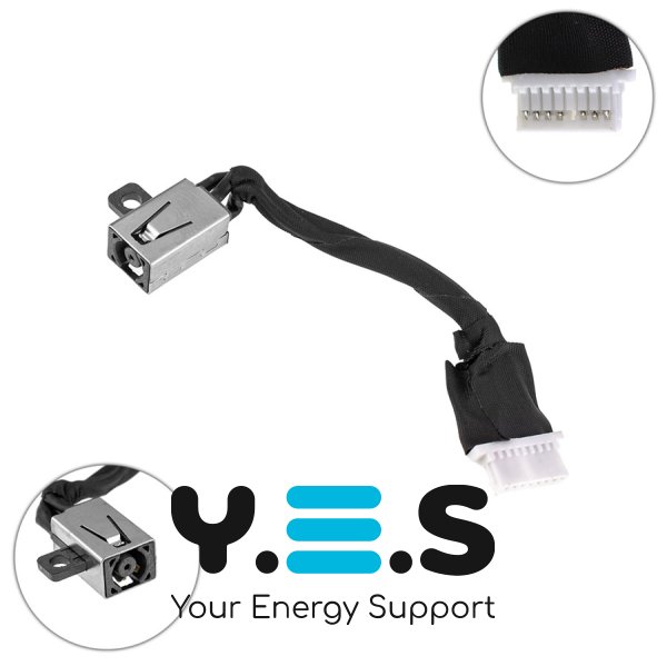 Розʼєм живлення ноутбука Dell Inspiron 7370, 7373 з кабелем