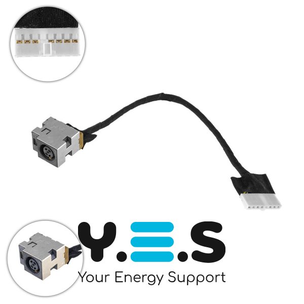 Роз’єм живлення PJ950 для HP G72 CQ72 CQ62 G62, з кабелем 120 мм