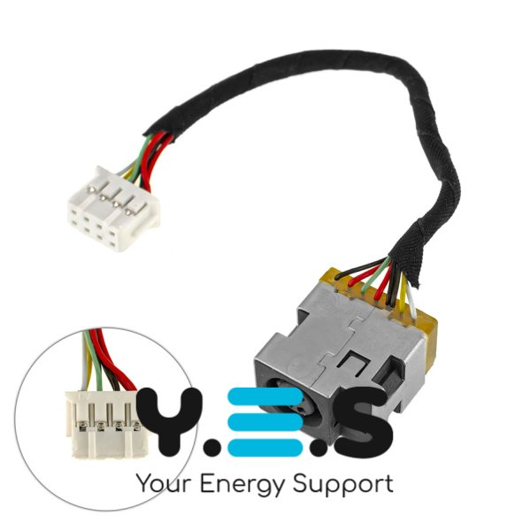 Б/в розʼєм живлення з кабелем для HP Pavilion G7-1000, 643227-001