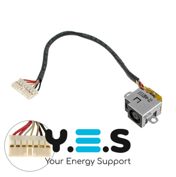 Б/в розʼєм живлення з кабелем для HP Pavilion DV6-6B, 667477-001