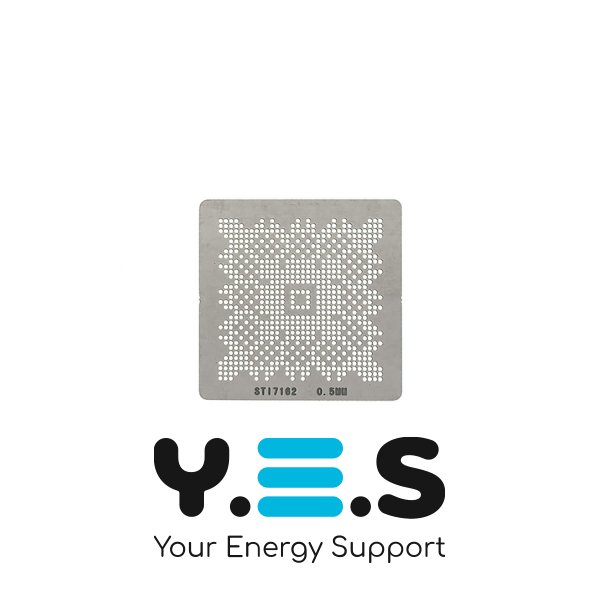 Трафарет для прямого нагріву STI7162, 0.5 мм